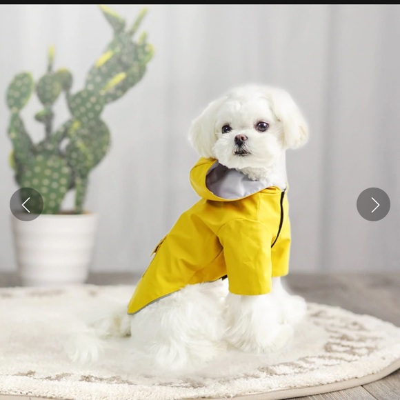 💜HOST PICK💜 NWT The Perfect Little Yellow Dog Raincoat - Picture 4 of 5